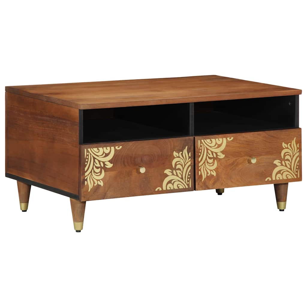 Kaffebord Honning brun 80 x 54 x 40 cm Massiv mango tre