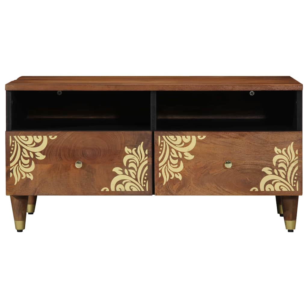 Kaffebord Honning brun 80 x 54 x 40 cm Massiv mango tre