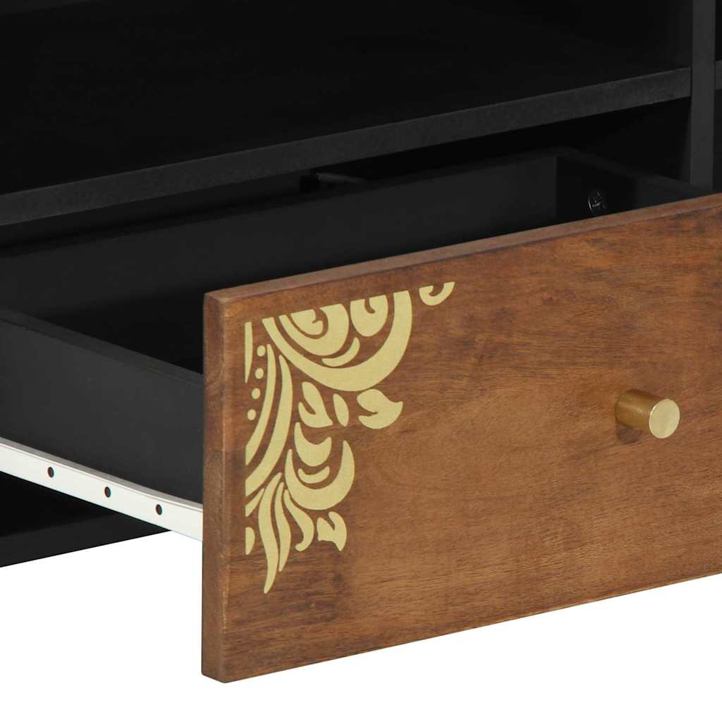 TV-skap med skuff Honning brun 80 x 33 x 46 cm Massiv mango tre