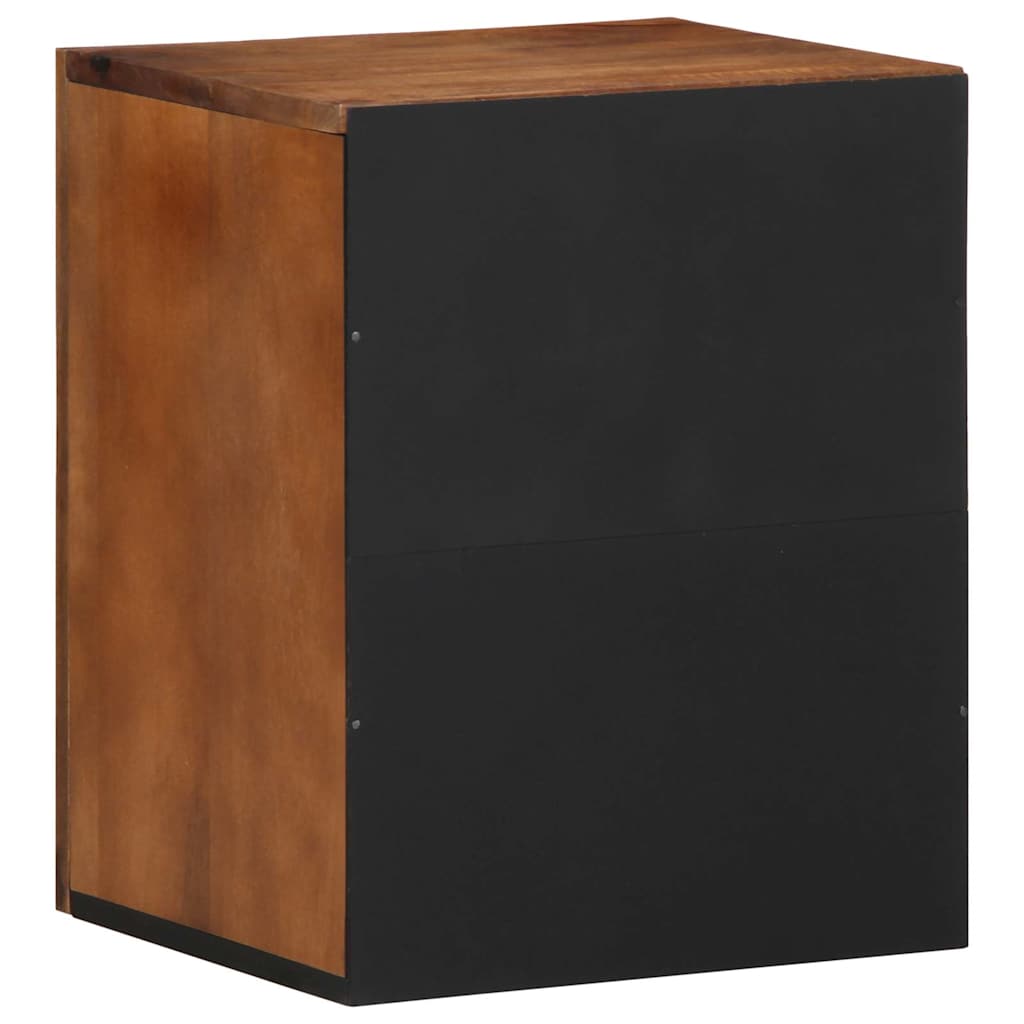 Veggskap med dør Honning brun 38 x 33 x 48 cm Massiv mango tre