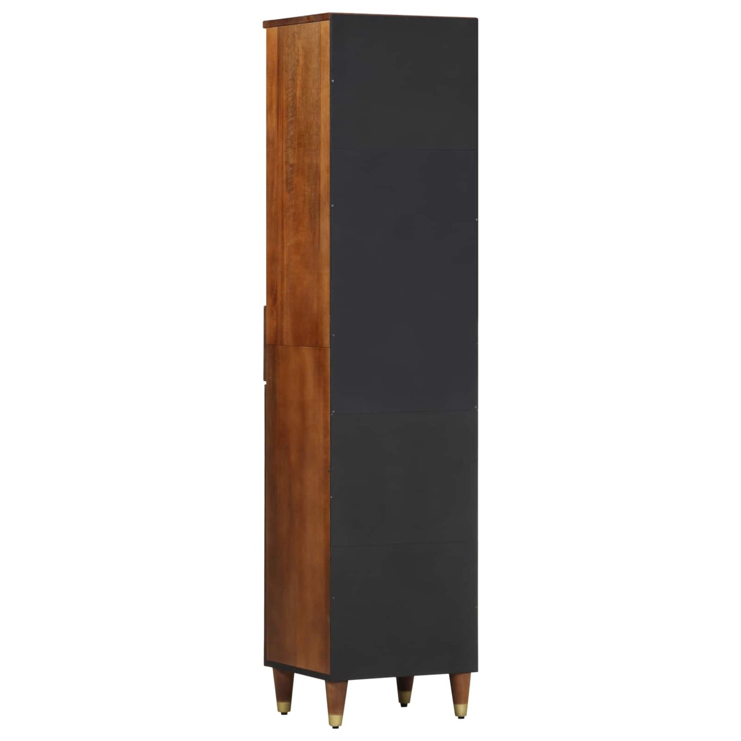 Baderomsskap honningbrun 38 x 33 x 160 cm Massiv mango tre