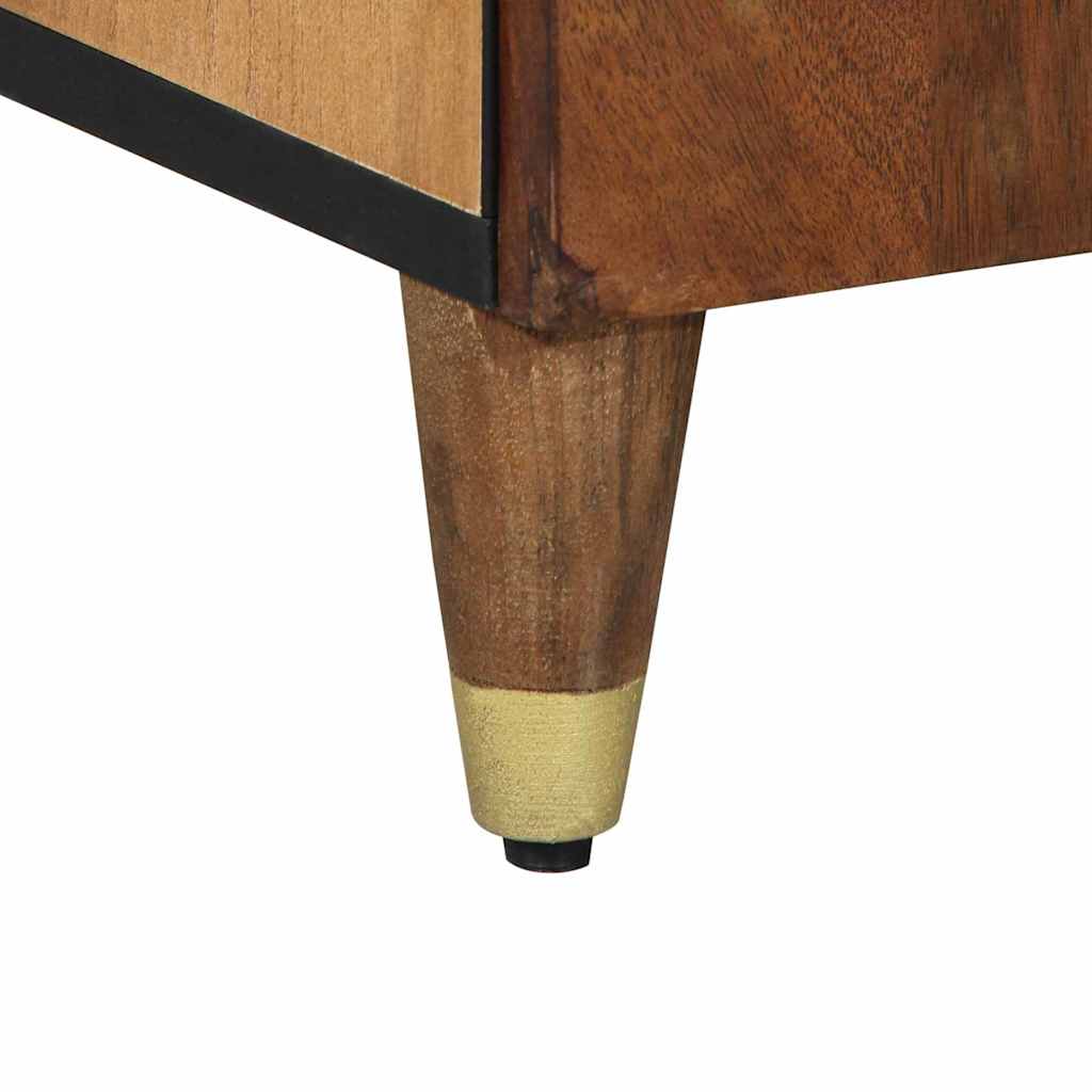 Serviesskap med hylle Brun 60 x 33 x 75 cm Massiv mango tre