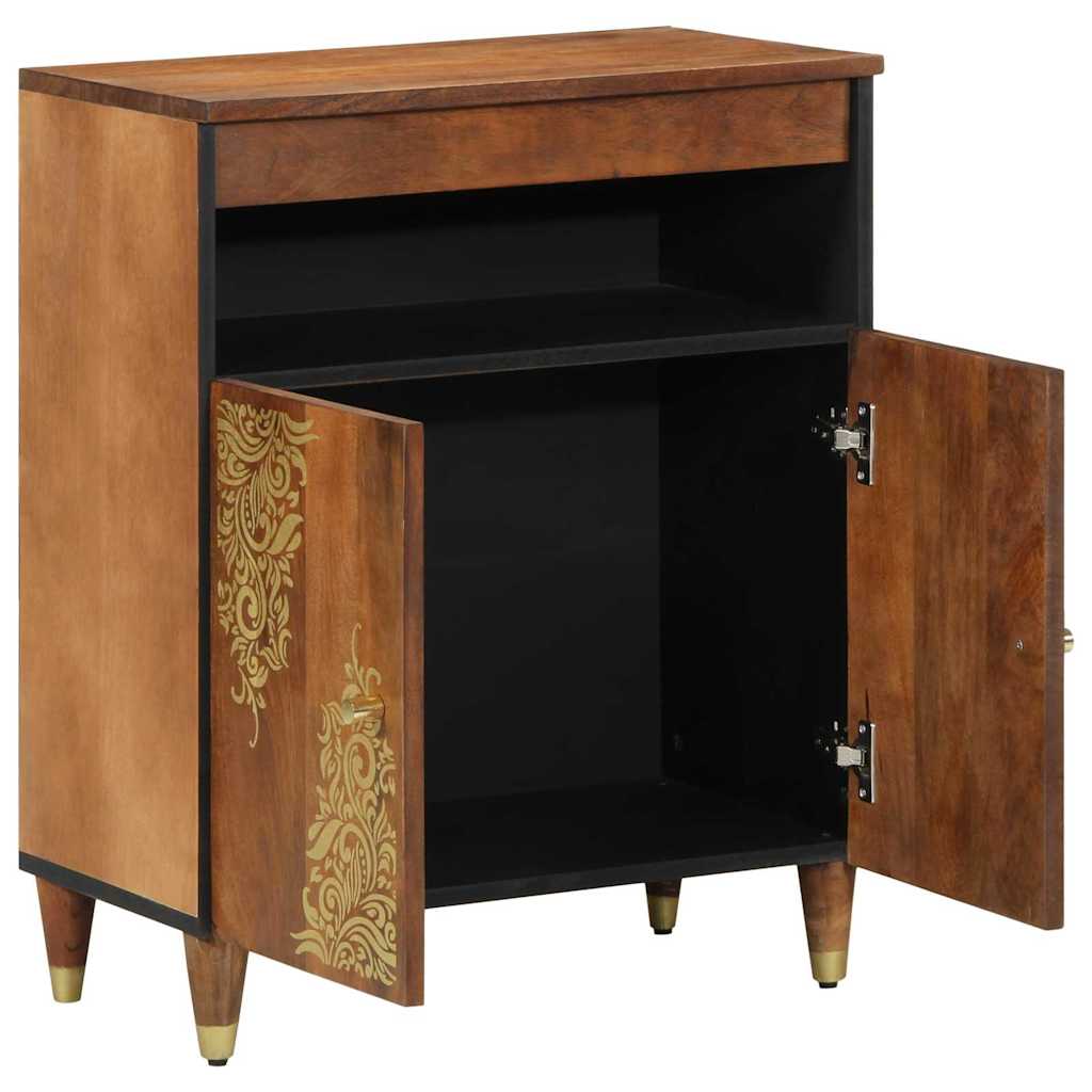 Serviesskap med hylle Brun 60 x 33 x 75 cm Massiv mango tre