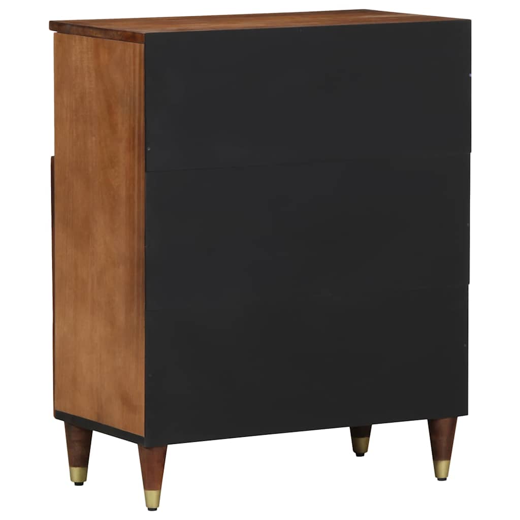 Serviesskap med hylle Brun 60 x 33 x 75 cm Massiv mango tre
