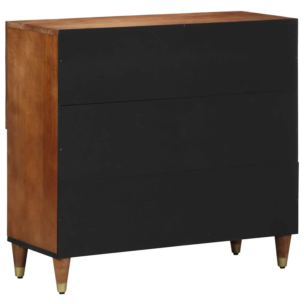 Serviesskap med hylle Brun 80 x 33 x 75 cm Massiv mango tre
