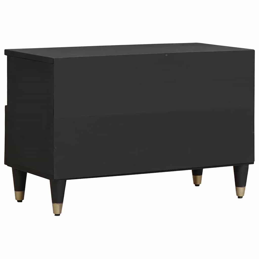 TV-skap med skuff Svart 70 x 33 x 46 cm Massiv mango tre