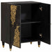 Serviesskap Svart 60 x 33 x 75 cm Massiv mango tre