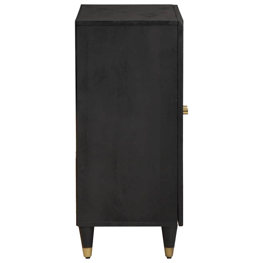 Serviesskap Svart 60 x 33 x 75 cm Massiv mango tre