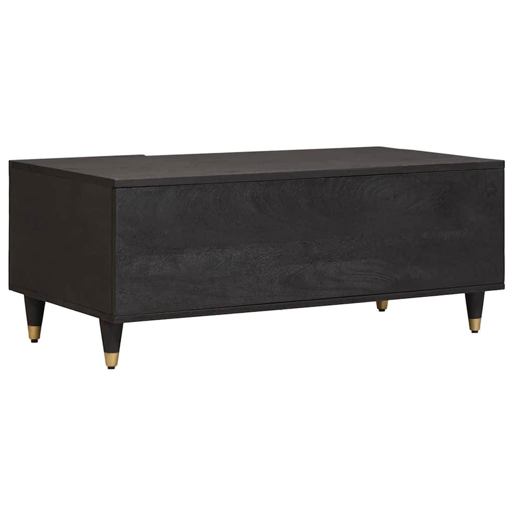 Kaffebord Svart 100 x 54 x 40 cm Massiv mango tre