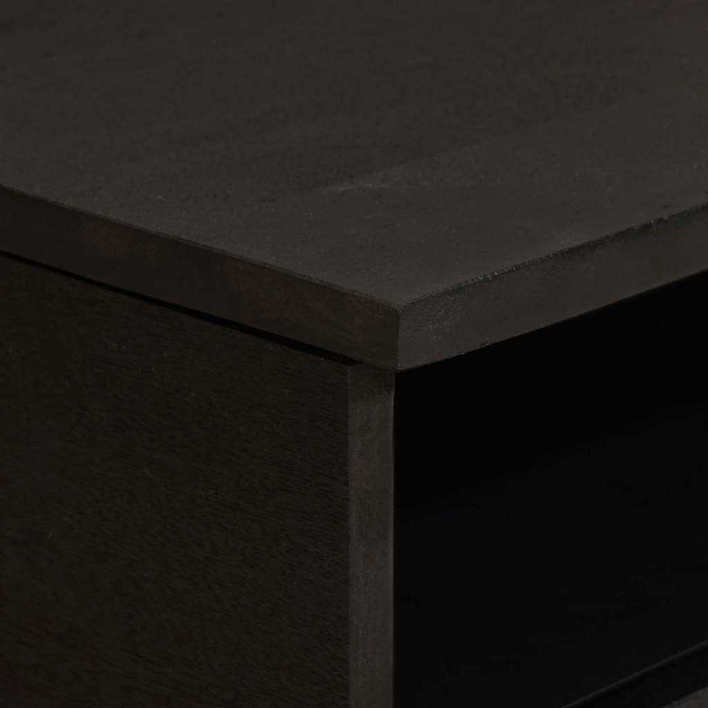 Kaffebord med skuff Svart 80 x 54 x 40 cm Massiv mango tre