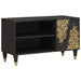 TV-skap med hylle Svart 80 x 33 x 46 cm Massiv mango tre