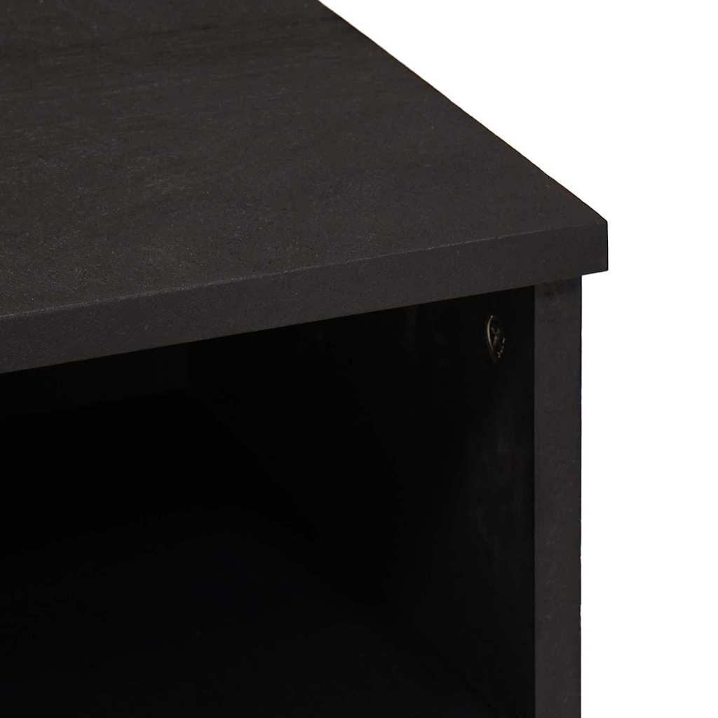 TV-skap med skuff Svart 100 x 33 x 46 cm Massiv mango tre