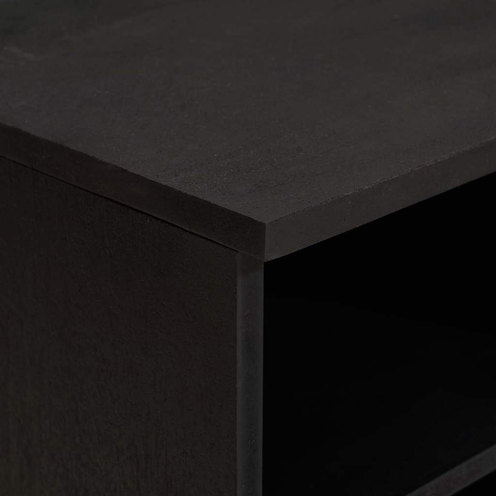 TV-skap med skuff Svart 80 x 33 x 46 cm Massiv mango tre