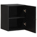 Veggskap Veggmontert Svart 38 x 33 x 48 cm Massiv mango tre
