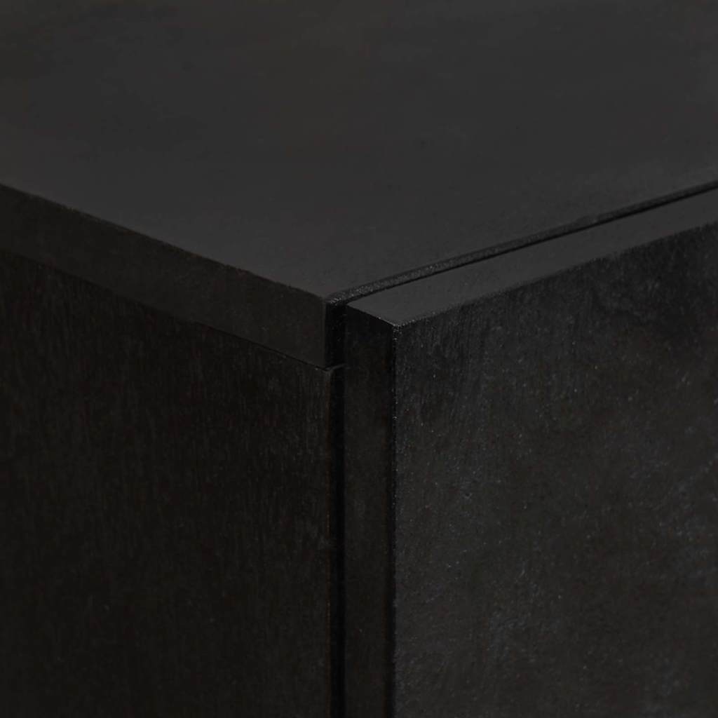 Høyskap Svart 60 x 33 x 100 cm Massiv mango tre
