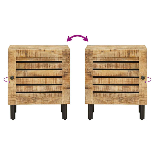 Nattbord Naturlig 40 x 33 x 46 cm Massiv mango tre