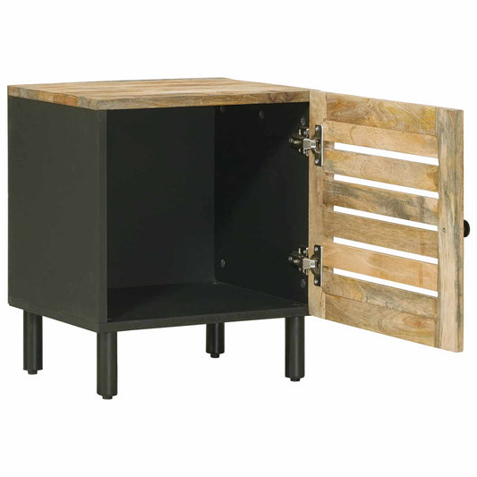 Nattbord 2 stk. Naturlig 40 x 33 x 46 cm Massiv mango tre