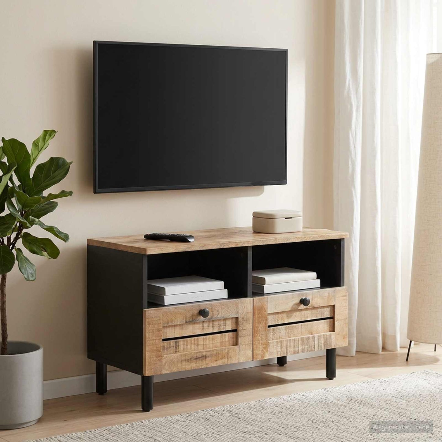 Oppbevaringsskap Naturlig 70 x 33 x 46 cm Massiv mango tre