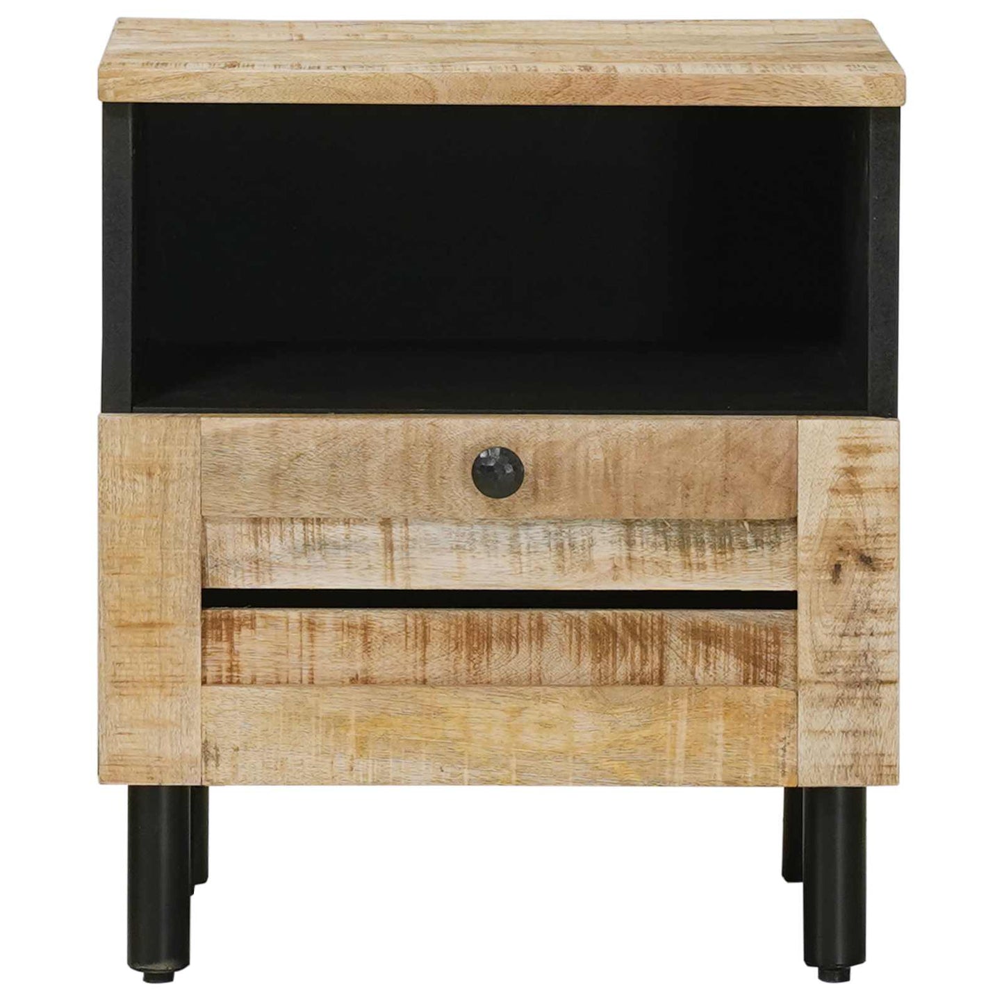 Nattbord 2 pcs Brun 40 x 33 x 46 cm Massiv mango tre
