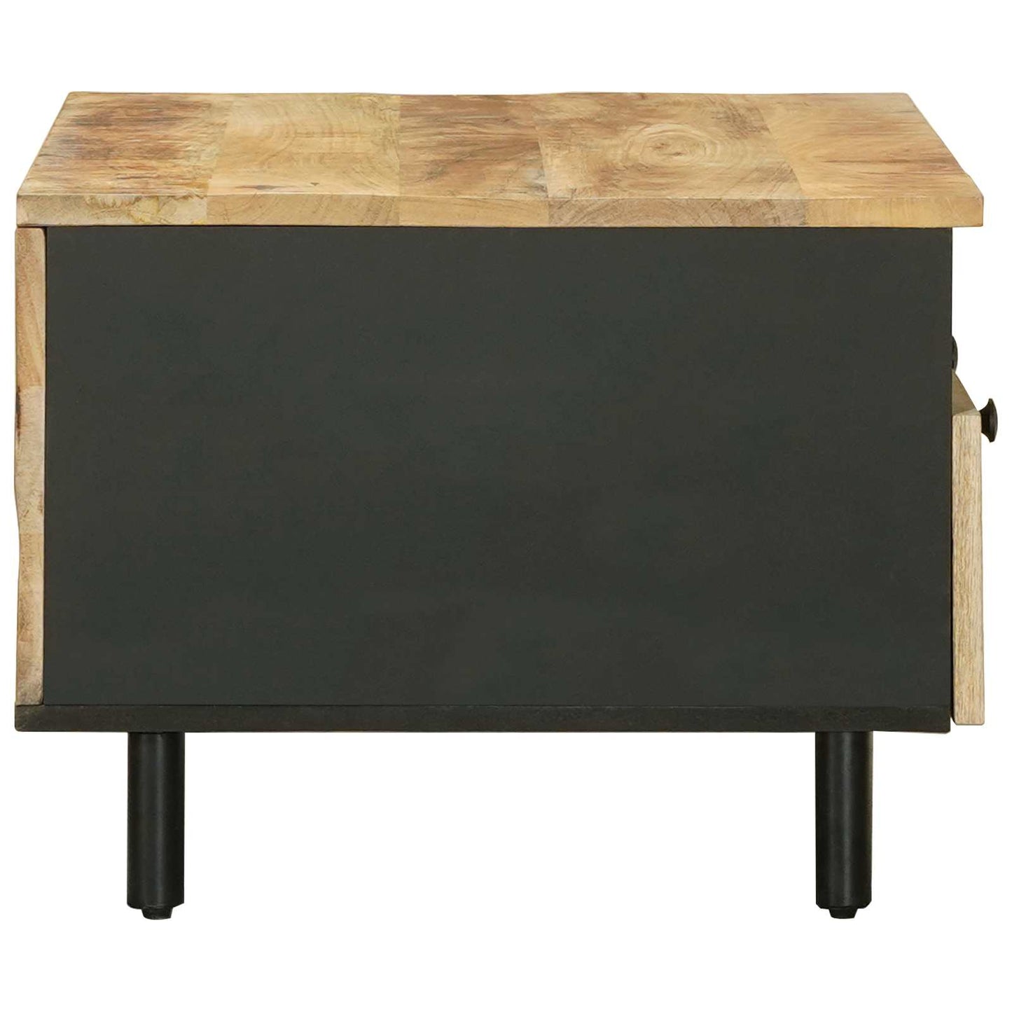 Kaffebord Brun og svart 80 x 54 x 40 cm Massiv mango tre