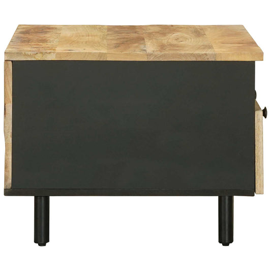 Kaffebord Brun og svart 80 x 54 x 40 cm Massiv mango tre