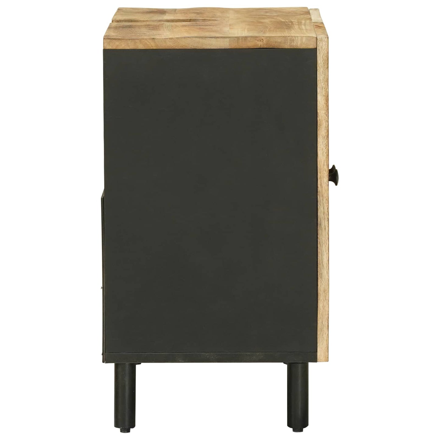 Vaskeskap Brun og svart 62 x 33 x 58 cm Massiv mango tre