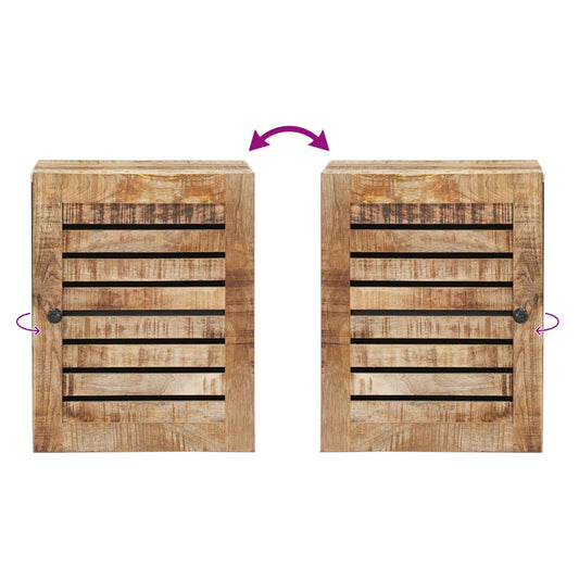 Hengende skap Brun og svart 38 x 33,5 x 48 cm Massiv mango tre