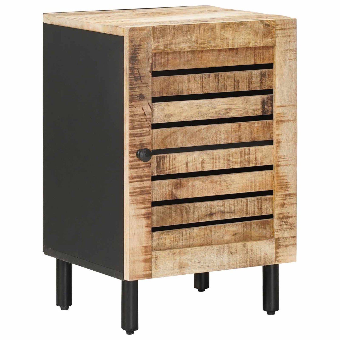 Baderomsskap Brun og svart 38 x 33,5 x 58 cm Massiv mango tre