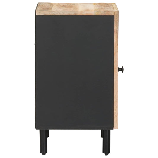 Baderomsskap Brun og svart 38 x 33,5 x 58 cm Massiv mango tre