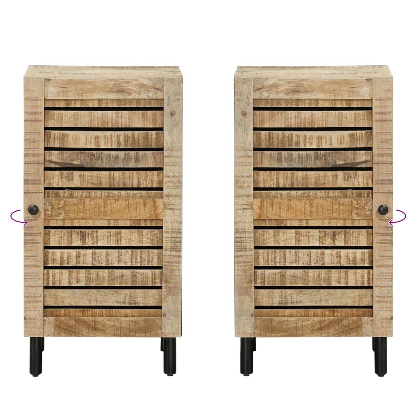 Oppbevaringsskap Naturlig 40 x 33 x 75 cm Massiv mango tre
