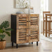Oppbevaringsskap Naturlig 60 x 33 x 75 cm Massiv mango tre