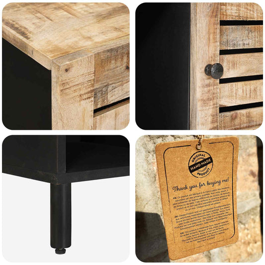 Oppbevaringsskap Brun 80 x 33,5 x 75 cm Massiv mango tre