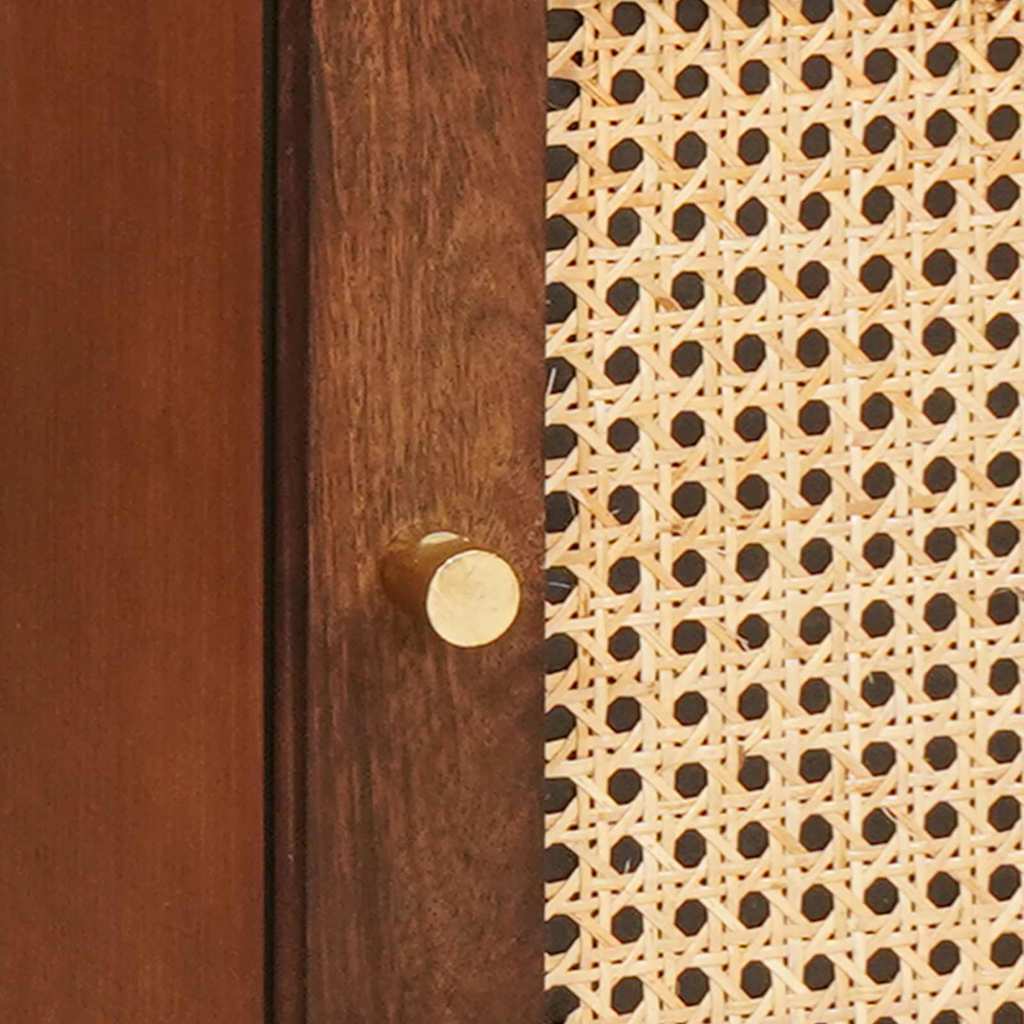 Nattbord 40 x 33.5 x 46 cm Solid mango tre og konstruert tre