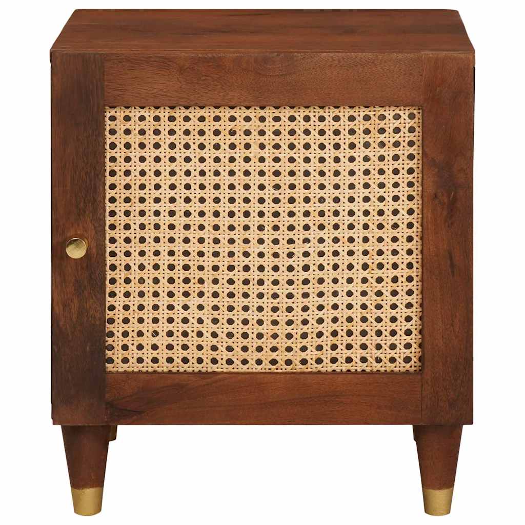 Nattbordskap Brun 40 x 33,5 x 46 cm Massivt akasietre