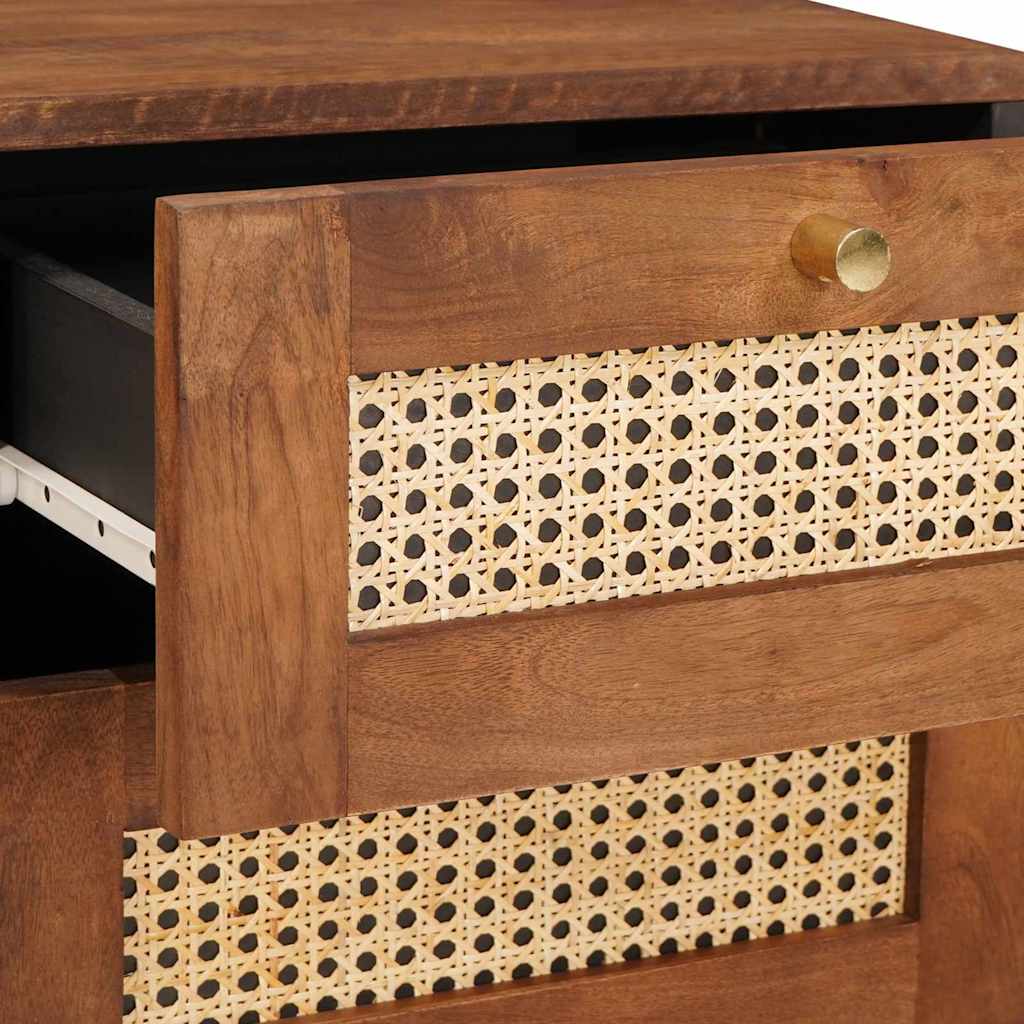 Nattbord 40 x 33.5 x 46 cm Solid mango tre og konstruert tre