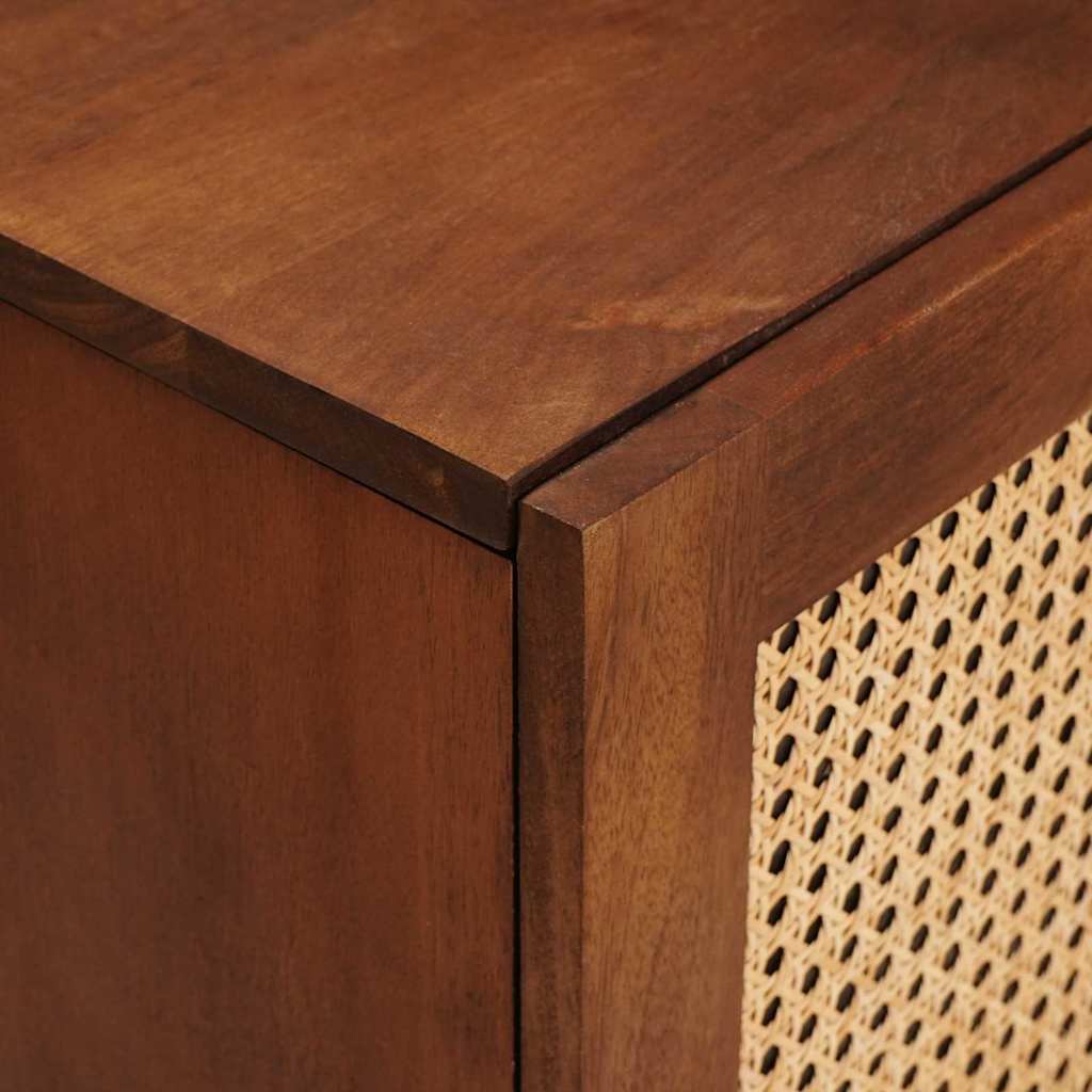 TV-skap med hylle Brun 105 x 33,5 x 46 cm Massiv mango tre