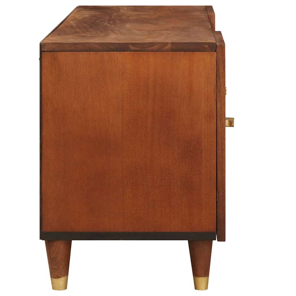 TV-skap med hylle Brun 105 x 33,5 x 46 cm Massiv mango tre