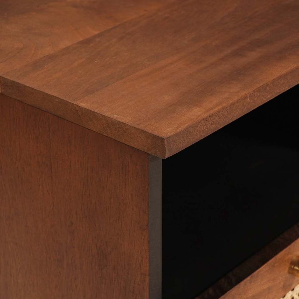 TV-skap med skuff Brun 70 x 33,5 x 46 cm Massiv mango tre