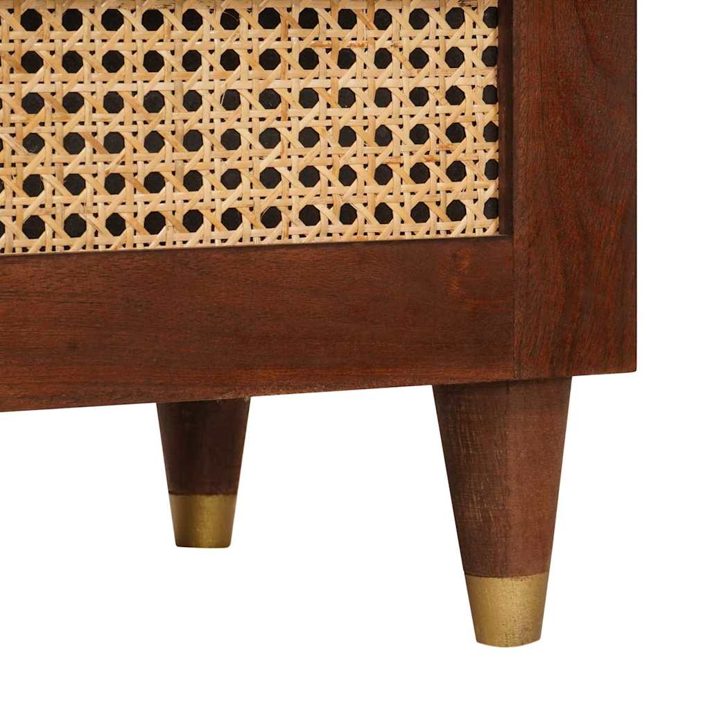 TV-skap med skuff Brun 70 x 33,5 x 46 cm Massiv mango tre