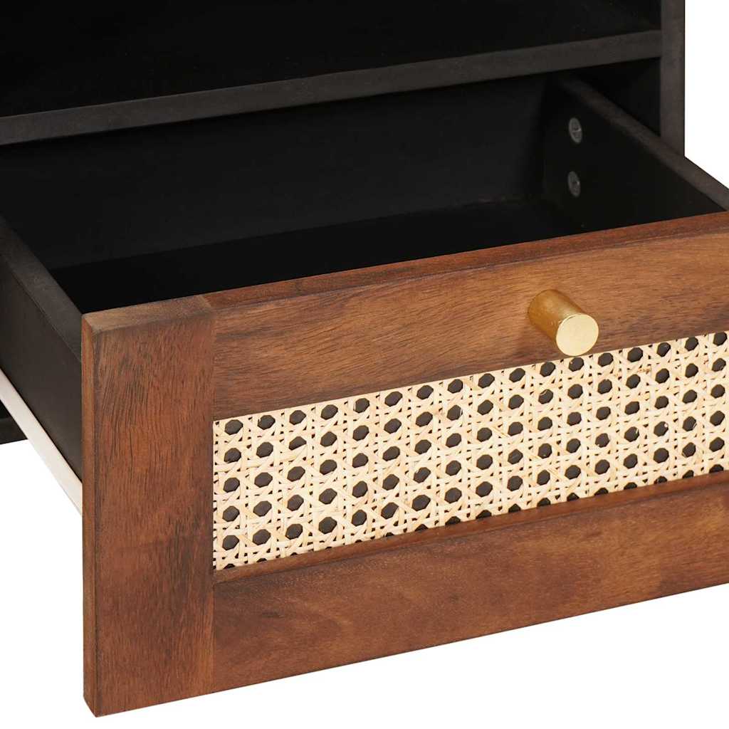 Kaffebord med skuff 80 x 54 x 40 cm Massiv mango tre