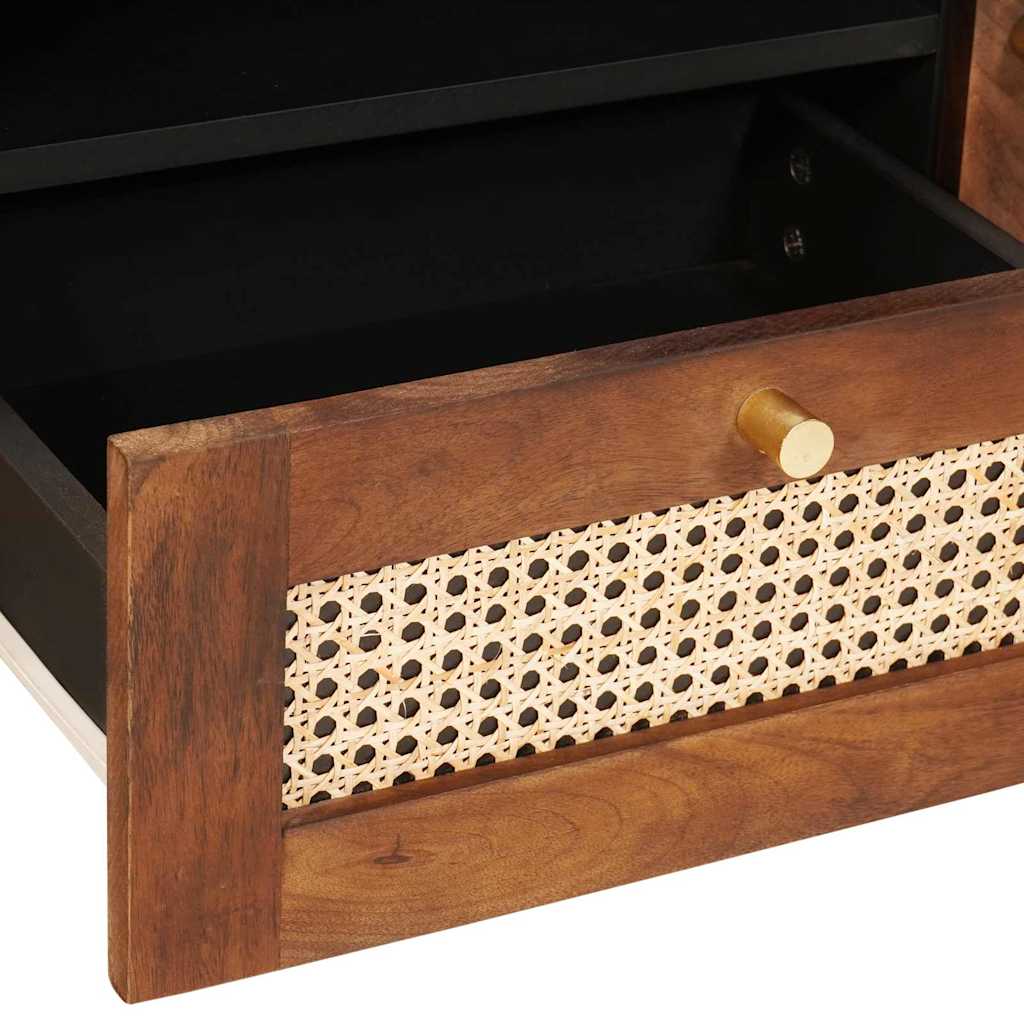 TV-skap med skuff Brun 105 x 33,5 x 46 cm Massiv mango tre