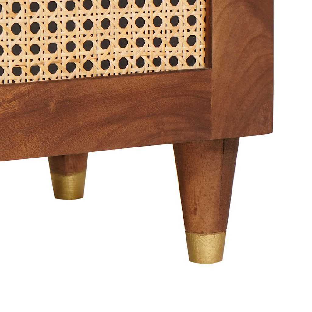 TV-skap med skuff Brun 105 x 33,5 x 46 cm Massiv mango tre