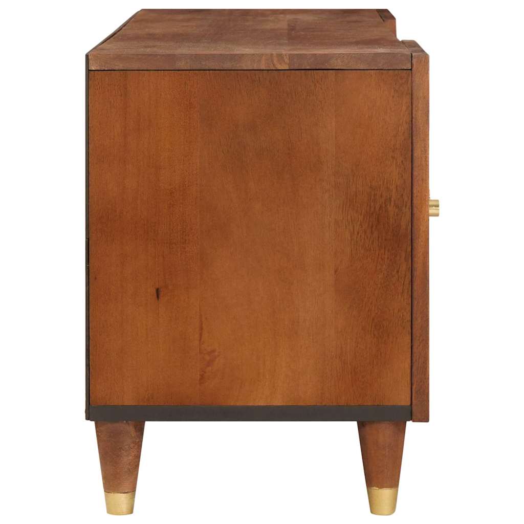 TV-skap med skuff Brun 105 x 33,5 x 46 cm Massiv mango tre