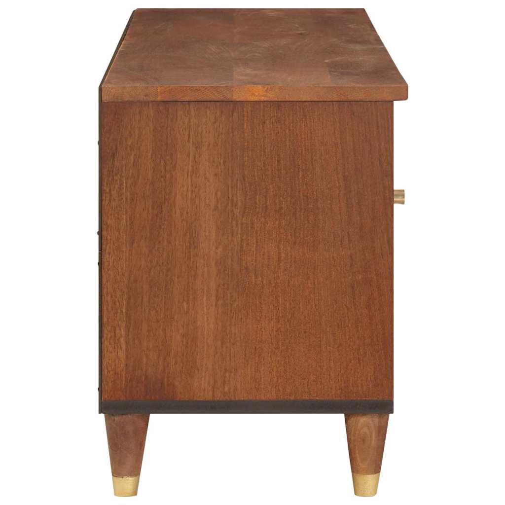 TV-skap med skuff Brun 100 x 33,5 x 46 cm Massiv mango tre