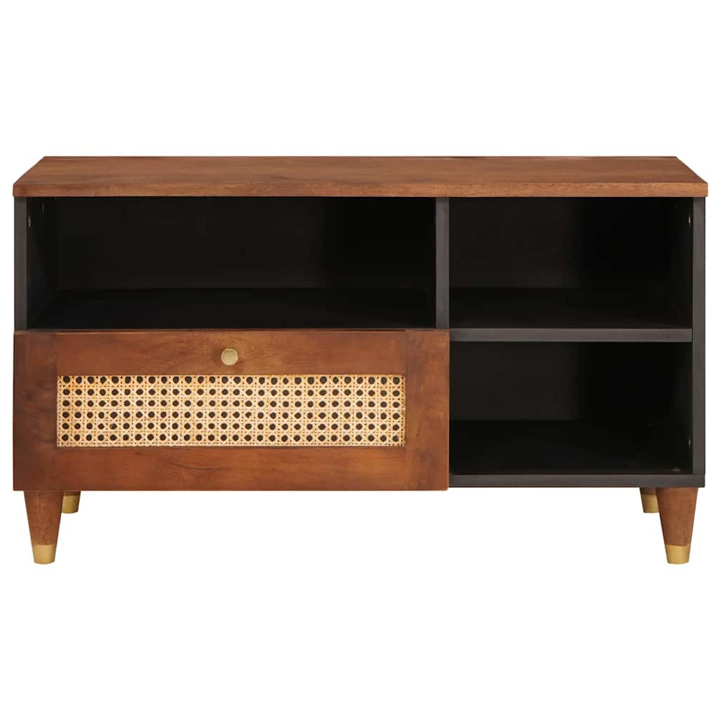 TV-skap med skuff Brun 80 x 33,5 x 46 cm Massiv mango tre