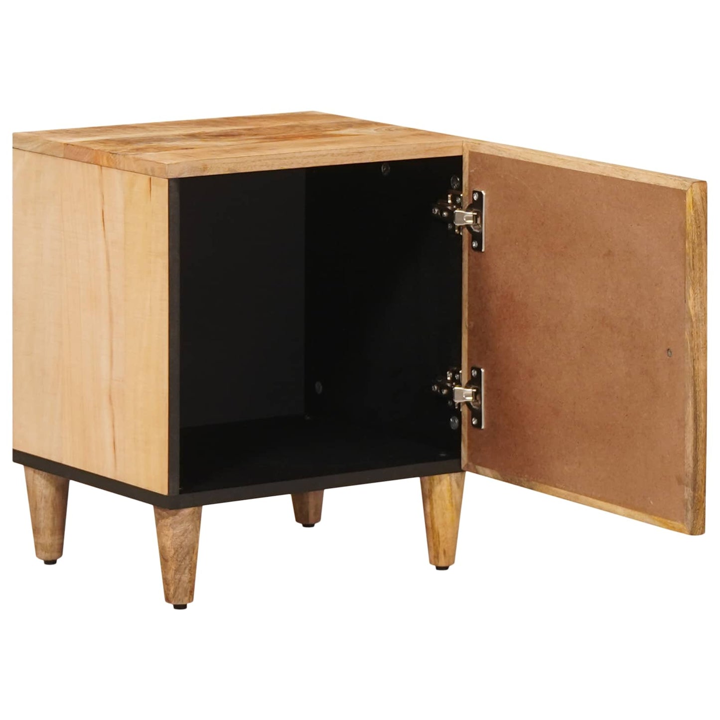 Nattbord 2 pcs Brun 40 x 33,5 x 46 cm Massiv mango tre