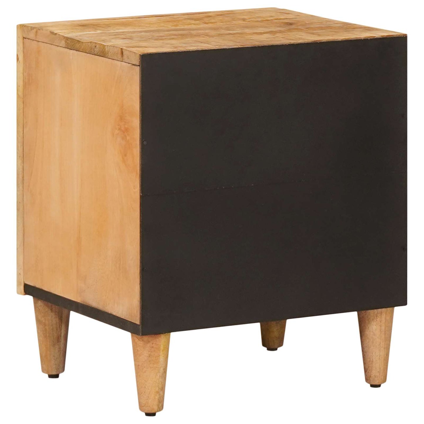 Nattbord 2 pcs Brun 40 x 33,5 x 46 cm Massiv mango tre