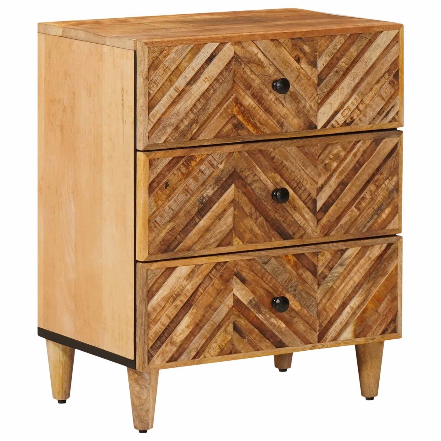 Nattbord med skuff Brun 50 x 33 x 60 cm Massiv mango tre