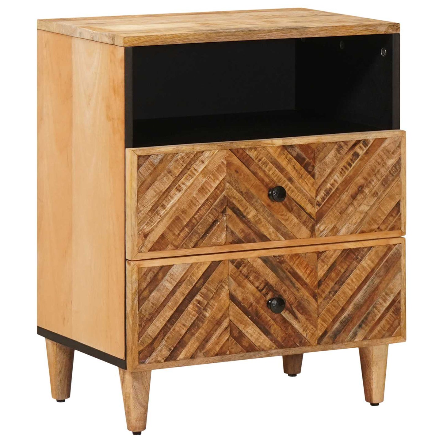 Nattbord med skuff Brun 50 x 33 x 60 cm Massiv mango tre