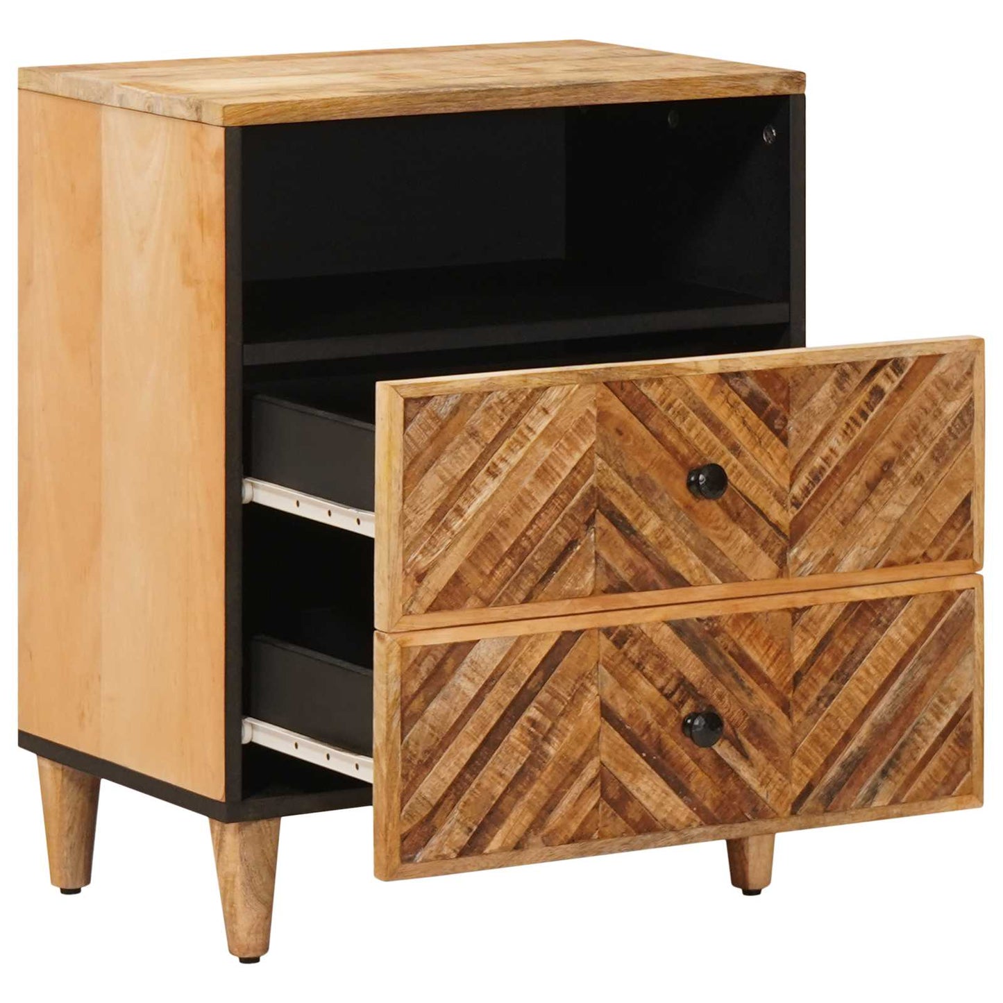Nattbord med skuff Brun 50 x 33 x 60 cm Massiv mango tre